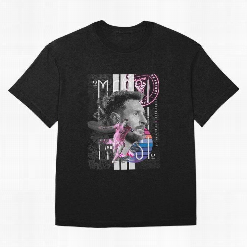 Messi Pop Art Portrait Classic T-Shirt Celebrate Fan Favorites in Global Football Passion for FIFA World Cup 2026 Group Stage, Capturing Mbappe, Portugal, Spain and Germany, Football Festival Excitement, Trophy Ambitions, Country Rivalries and Star