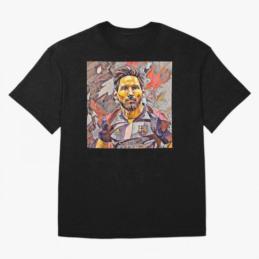 Messi Pop Art Portrait Classic T-Shirt Stand Proud for FIFA World Cup 2026 for Fans of Neymar and Argentina, Bringing Classic Soccer Heritage, Championship Pressure, Fan Loyalty and International Pride; Ideal for Passionate Fans Who Love Underdog