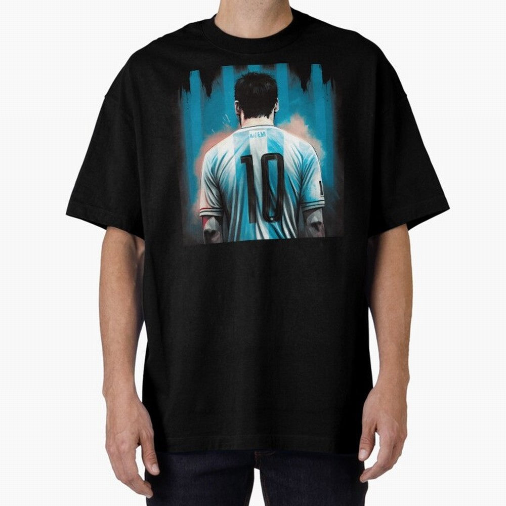 Messi The GOAT Oversized T-Shirt Celebrate the FIFA World Cup 2026 Journey through Messi, CR7 and Mbappe Highlights, Germany Pride, Supporter Pride, Iconic Celebrations, Legendary Names and Global Match Day Energy; Perfect for Fans, Collectors,