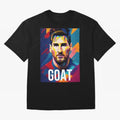 Messi Pop Art Portrait Classic T-Shirt Join the Countdown to FIFA World Cup 2026 Group Stage for Fans of CR7 and Messi and England and Germany, Bringing Tournament Hype, Historic Matchups, Family Viewing Parties and Global Sports Pride; Perfect for