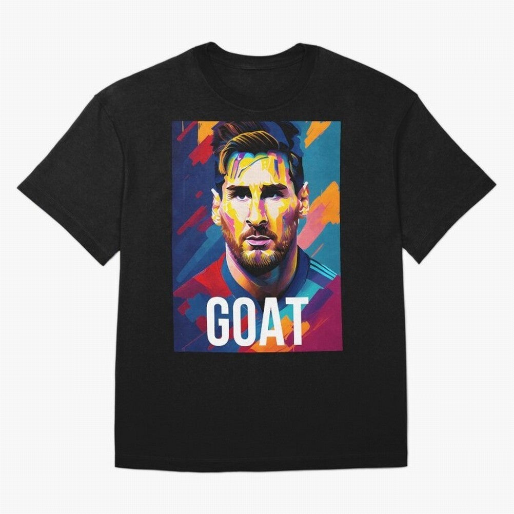 Messi Pop Art Portrait Classic T-Shirt Join the Countdown to FIFA World Cup 2026 Group Stage for Fans of CR7 and Messi and England and Germany, Bringing Tournament Hype, Historic Matchups, Family Viewing Parties and Global Sports Pride; Perfect for