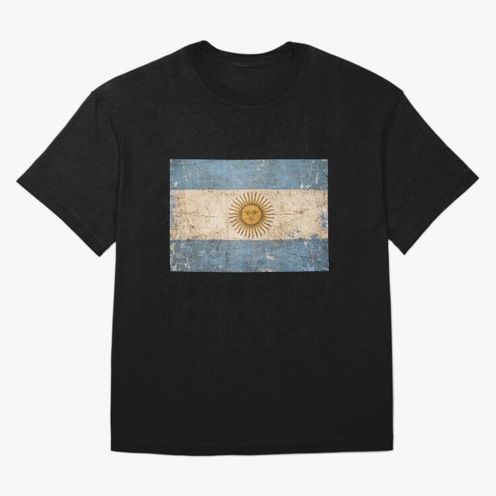 Vintage Argentina Flag Soccer Fan Design Classic T-Shirt Cheer for FIFA World Cup 2026 Group Stage Capturing Cristiano Ronaldo, Argentina, France and Brazil Energy, Worldwide Fan Energy, Dramatic Goals, Stadium Lights and Championship Celebrations;