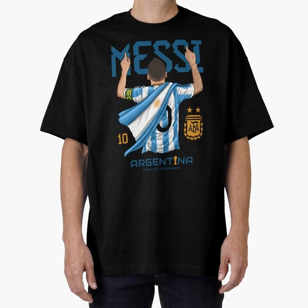 Lionel Messi Argentina Champions World Cup Essential T-Shirt Carry National Pride through FIFA World Cup 2026 for Fans of Mbappe and England, France and Netherlands, Bringing Championship Spirit, Famous Goals, Roaring Crowds and International