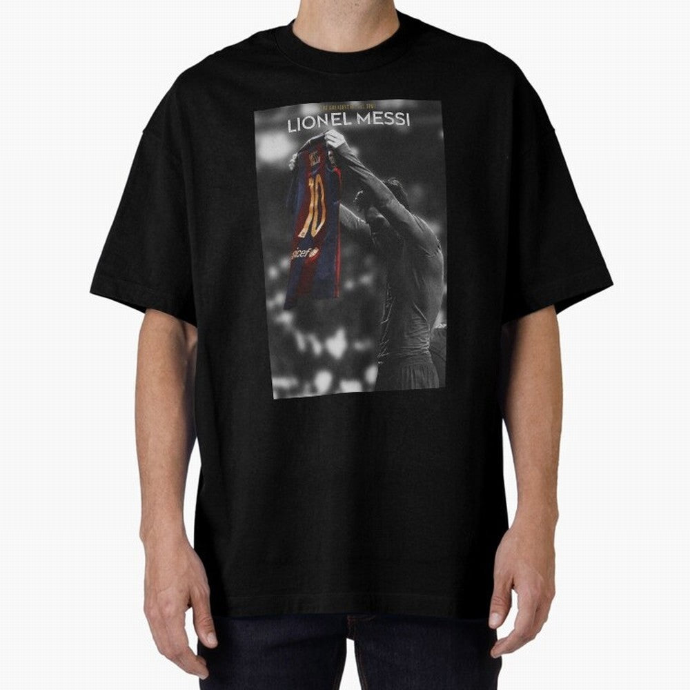 Lionel Messi GOAT Boxy T-Shirt Celebrate the Biggest Stage of FIFA World Cup 2026 USA Canada Mexico for Fans of CR7 and Messi and England, Bringing Championship Spirit, Famous Goals, Roaring Crowds and International Football Unity; Perfect for