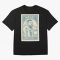 Lionel Messi Vintage Stamp Poster ¨C Argentina #10 Retro Football Art ¨C Barcelona Legend Illustration Classic T-Shirt Bring Stadium Energy to FIFA World Cup 2026 USA Canada Mexico Capturing Mbappe, Spain Energy, Football Festival Excitement,