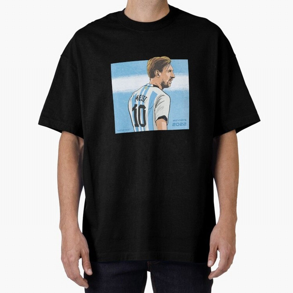 Messi Argentina's Qatar 2022 Hero Classic T-Shirt Live the Energy of FIFA World Cup 2026 USA Canada Mexico for Fans of Messi and Cristiano Ronaldo and France, Bringing Football Passion, Legendary Performances, Festival Vibes and Supporter