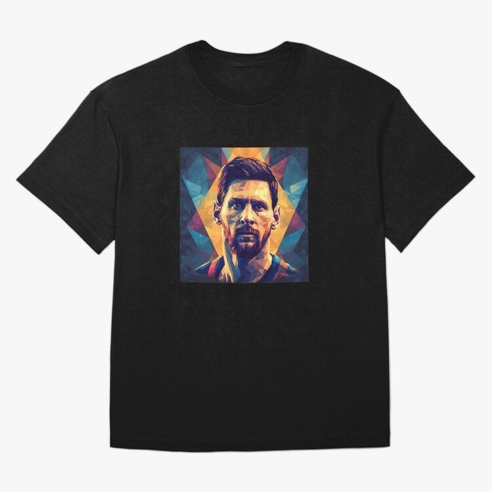 Lionel Messi Portrait Vector Classic T-Shirt Follow the Final Road of the FIFA World Cup 2026 Group Stage Journey through Mbappe Highlights, England and Germany Pride, Classic Soccer Heritage, Championship Pressure, Fan Loyalty and International