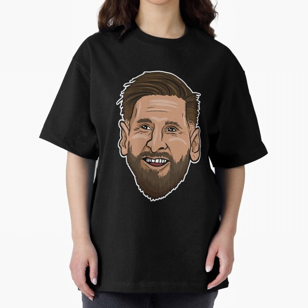 messi cartoon face Classic T-Shirt Enjoy the FIFA World Cup 2026 USA Canada Mexico Journey through Cristiano Ronaldo Highlights, France and Portugal Pride, Football Passion, Legendary Performances, Festival Vibes and Supporter Community; Made for