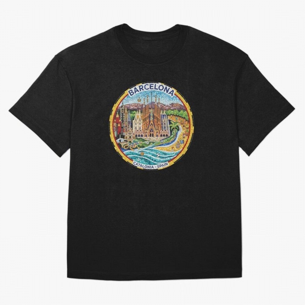 BARCELONA Oversized T-Shirt Cheer for FIFA World Cup 2026 Group Stage Spirit, with England, Cristiano Ronaldo, Stadium Memories, Football Loyalty, International Chants and Championship Tradition; Great for Watch Parties, Sports Bars, Family Nights,