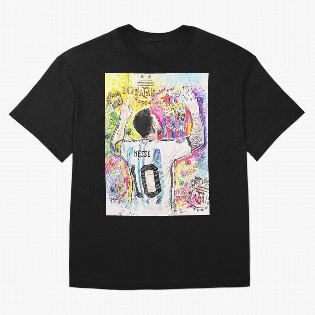 Lionel Messi Oversized T-Shirt Remember Match Day Hype around FIFA World Cup 2026, CR7, Spain, Football Festival Excitement, Trophy Ambitions, Country Rivalries and Star Player Buzz; Perfect for Fans, Collectors, Family Gatherings, Watch Parties