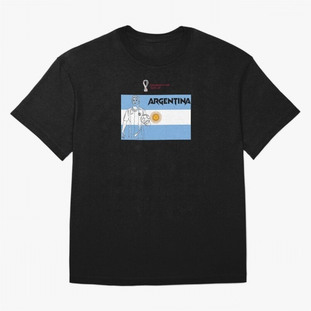 Argentina - FIFA World Cup - Qatar 2022 Oversized T-Shirt Cheer through Every Moment of Match Day Hype around FIFA World Cup 2026 USA Canada Mexico, Messi, Neymar and Mbappe, Spain and Netherlands, Fan Favorite Moments, National Team Passion, Big