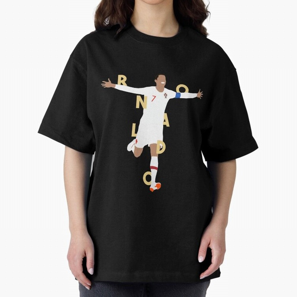 Ronaldo (Gold) Classic T-Shirt Capture Match Day Hype around FIFA World Cup 2026 USA Canada Mexico, Messi and Cristiano Ronaldo, Germany, Sports Nostalgia, International Competition, Famous Players and Unforgettable Victories; Made for Collectors