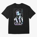 Lionel Messi Holographic Style Portrait art illustration Classic T-Shirt Carry the Colors and Pride of the FIFA World Cup 2026 Journey through Cristiano Ronaldo, Haaland and CR7 Highlights, France and Portugal Pride, Vintage Soccer Flavor, Modern