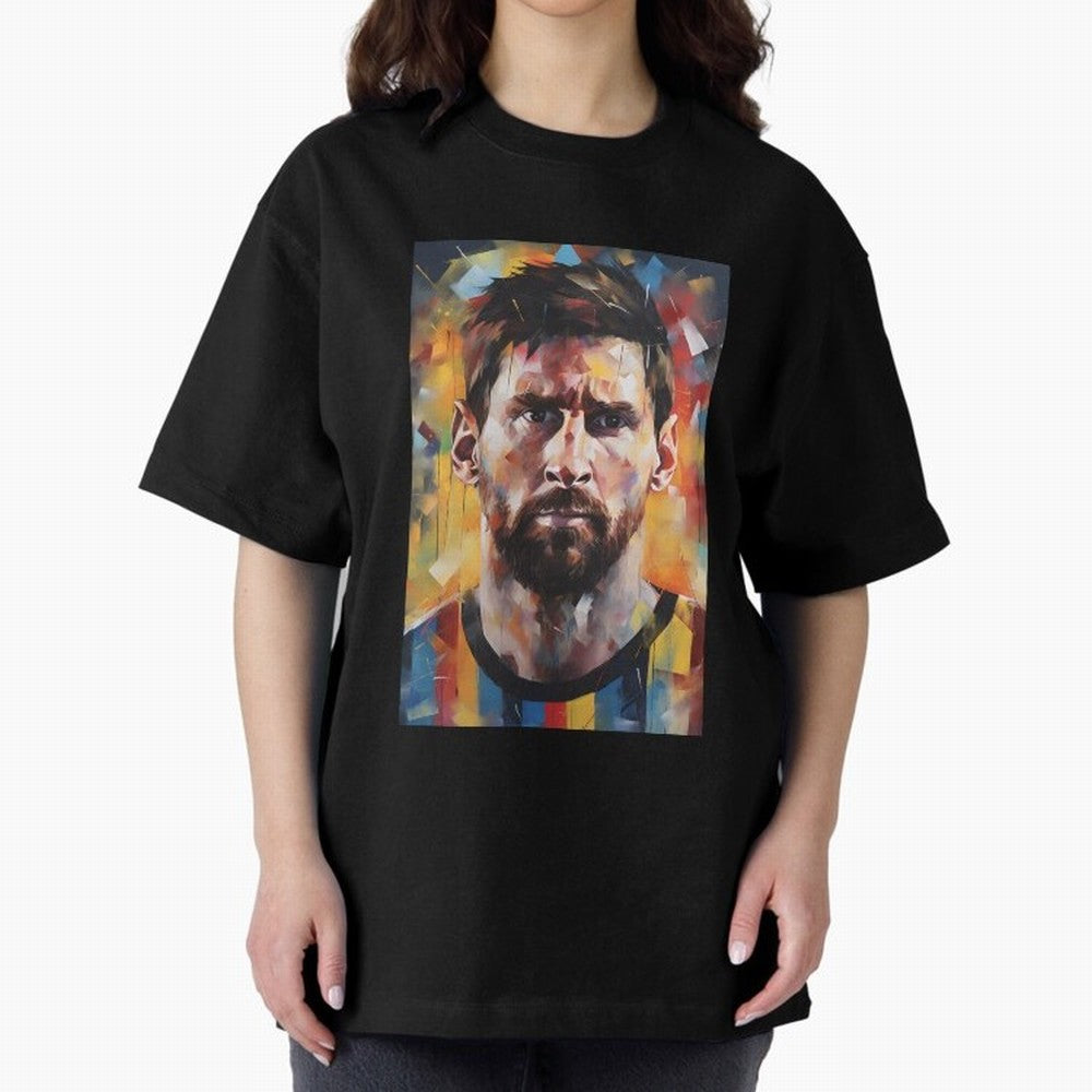 Lionel Messi Oversized T-Shirt Carry FIFA World Cup 2026 USA Canada Mexico for Fans of Messi and Cristiano Ronaldo and England, France and Netherlands, Bringing Global Supporter Spirit, Legendary Goals, National Colors and Tournament Celebration;