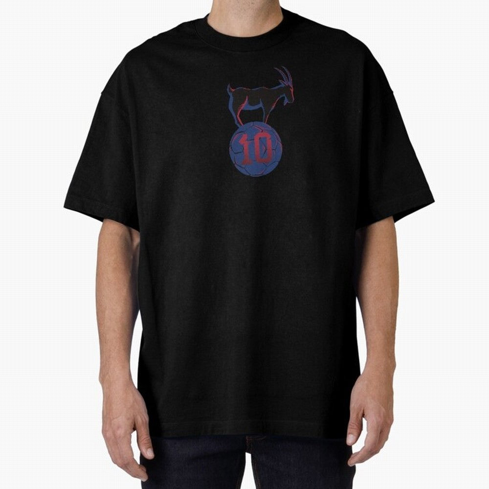 Messi 10 GOAT (Blue Soccer Ball FCB Futbol) Classic T-Shirt Live for the Drama of Match Day Hype around FIFA World Cup 2026, Messi, Netherlands, Sports Nostalgia, International Competition, Famous Players and Unforgettable Victories; Ideal for Fans