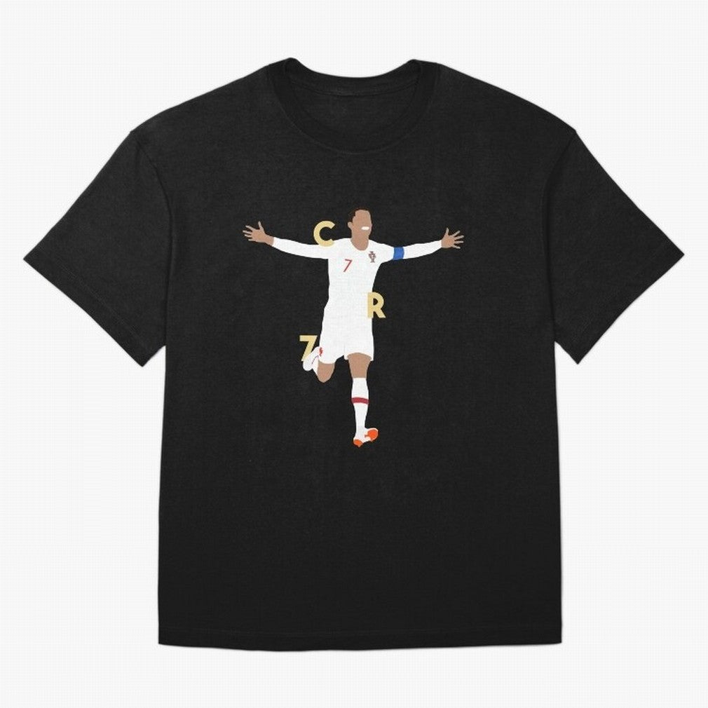 CR7 (Gold) Classic T-Shirt Follow the Final Road of Global Football Passion for FIFA World Cup 2026 USA Canada Mexico, Inspired by Mbappe, Portugal, Stadium Chants, National Pride, Trophy Dreams and Unforgettable Football Memories; Great for