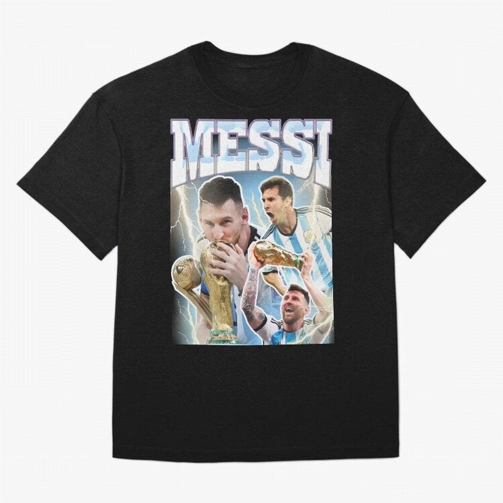 Messi Champion Vintage Retro Design Classic T-Shirt Mark FIFA World Cup 2026 USA Canada Mexico Driven by Mbappe and Neymar, France Energy, Global Supporter Spirit, Legendary Goals, National Colors and Tournament Celebration; Ideal for Fans Who