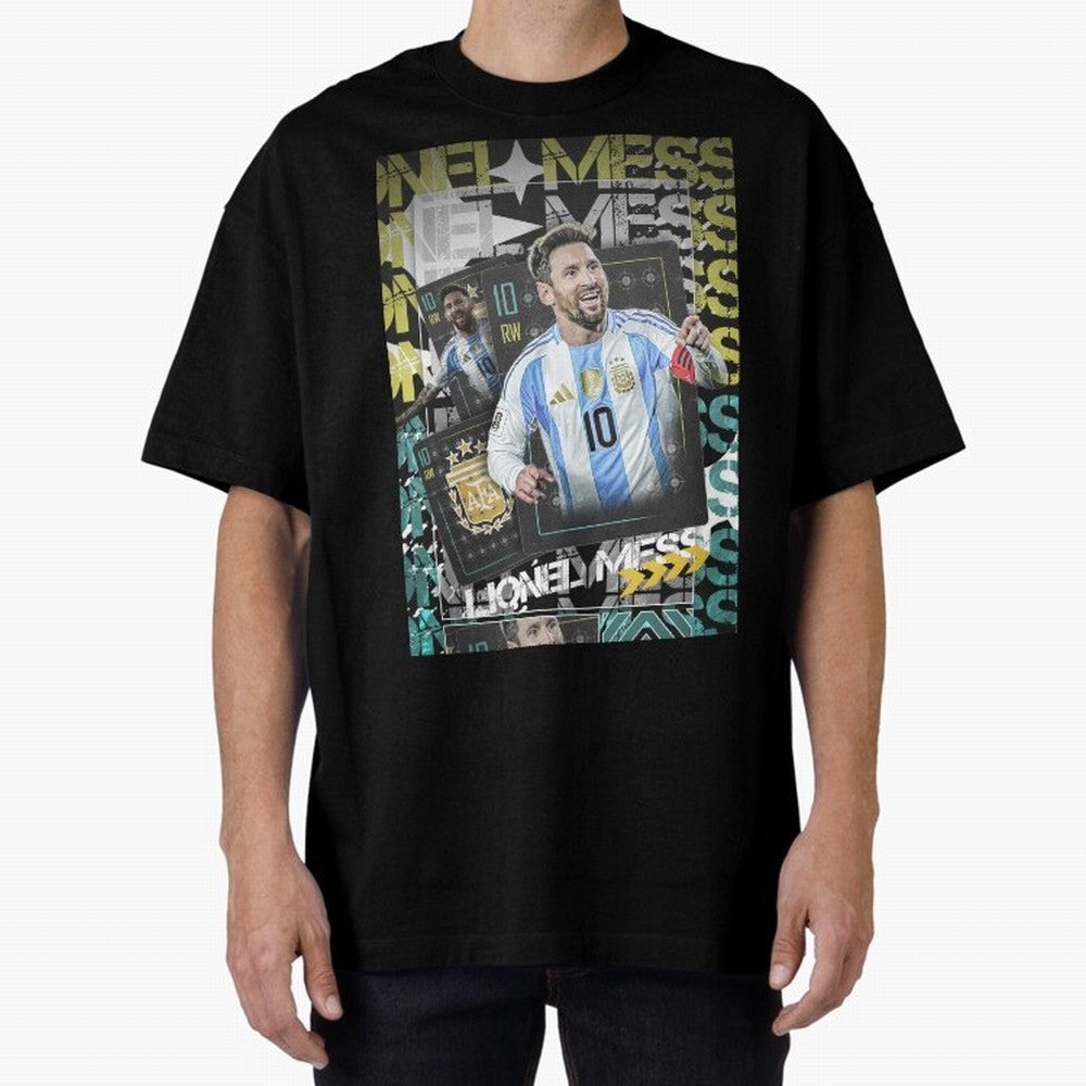 Lionel Messi Argentina Maestro Trading Card Cinematic Poster Classic T-Shirt Show Championship Spirit for Global Football Passion for FIFA World Cup 2026, Highlighting CR7, Germany, Football History, Final Match Energy, Crowd Noise and Once in a