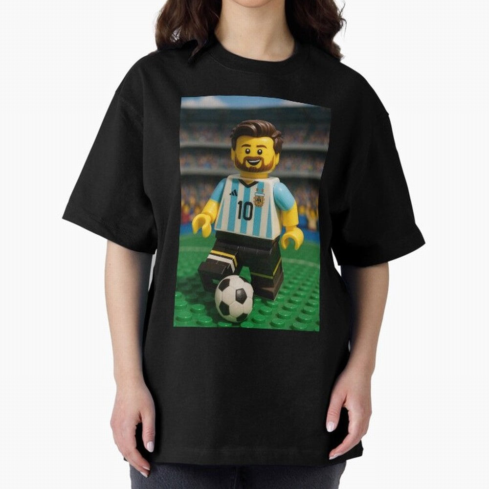Block Leo Oversized T-Shirt Support Iconic Players in FIFA World Cup 2026 Group Stage Connected to Messi, CR7 and Mbappe, Portugal Energy, Football Passion, Legendary Performances, Festival Vibes and Supporter Community; Made for Die Hard