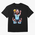 Lionel Messi Digital Print on T-Shirt Classic T-Shirt Celebrate National Team Dreams in the FIFA World Cup 2026 Group Stage Journey through CR7 and Messi Highlights, England and Germany Pride, Champion Mindset, Group Stage Buzz, Knockout Tension