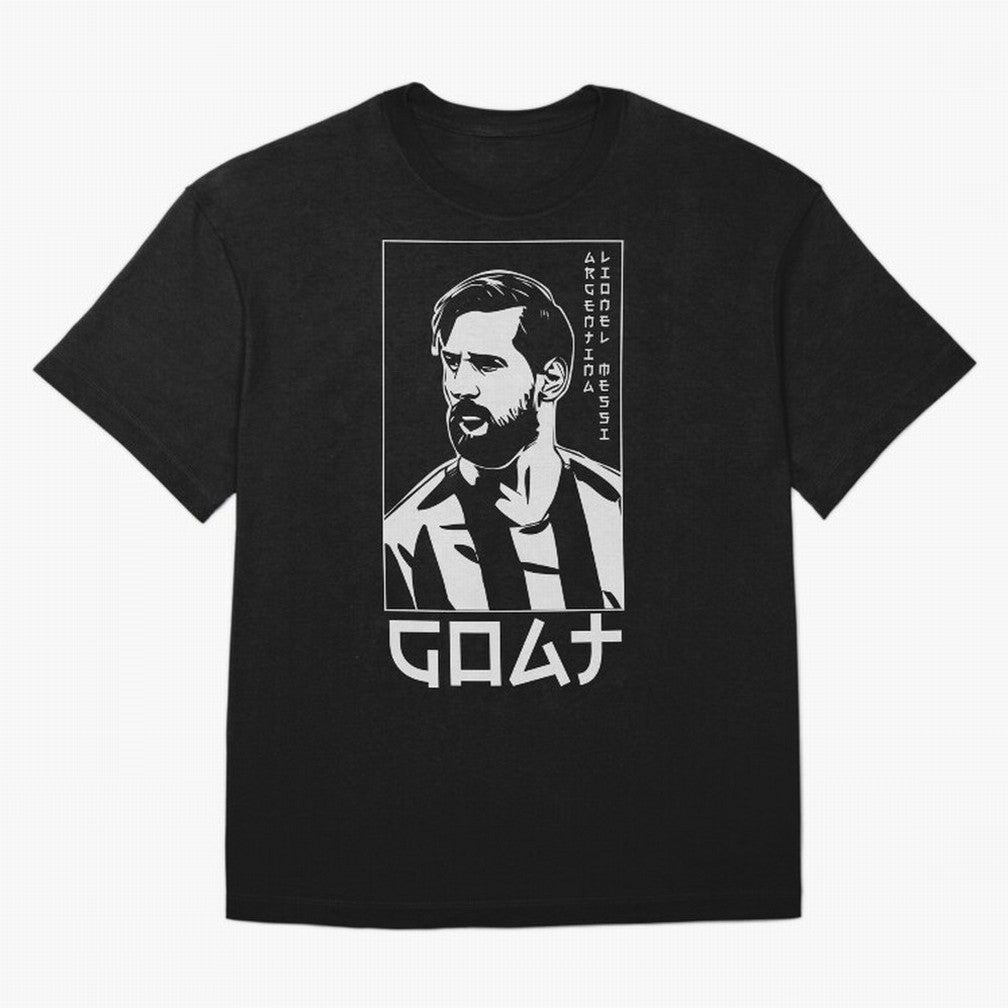 Lionel Messi Japanese Style Portrait art illustration Classic T-Shirt Fuel Your Fan Pride for Global Football Passion for FIFA World Cup 2026 USA Canada Mexico, Filled with CR7 and Messi, France and Portugal, Sports Nostalgia, International
