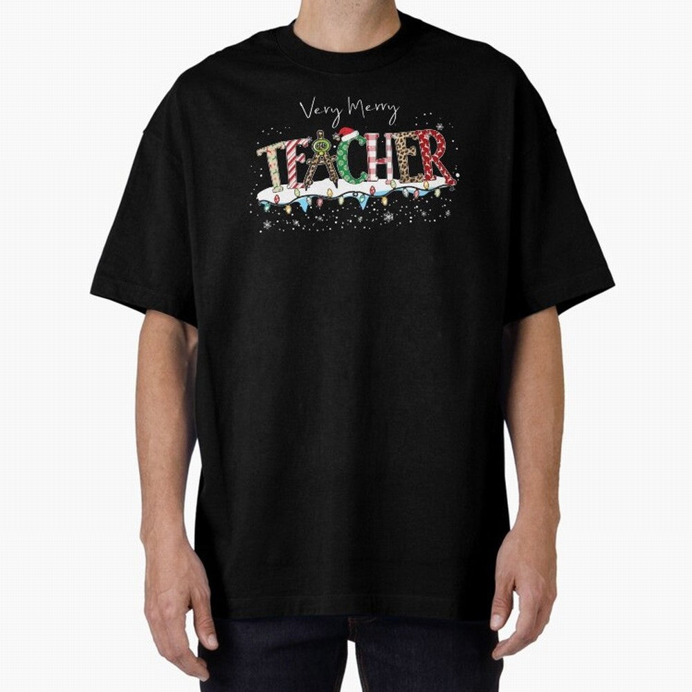 Christmas Teacher Tee, Teacher Holiday Classic T-Shirt Bring Global Tournament Vibes to Match Day Hype around FIFA World Cup 2026 USA Canada Mexico, Mbappe and Neymar, Portugal, Spain and Germany, Fan Favorite Moments, National Team Passion, Big