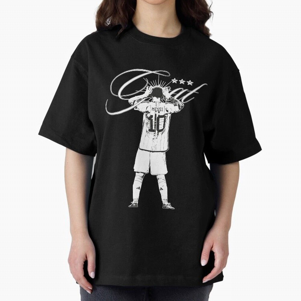 Messi Argentina, GOAT Oversized T-Shirt Back Your Heroes with FIFA World Cup 2026 Built around Cristiano Ronaldo, Haaland and CR7, Spain and Netherlands Energy, Match Day Excitement, Supporter Culture, Golden Goals and Global Football Passion;