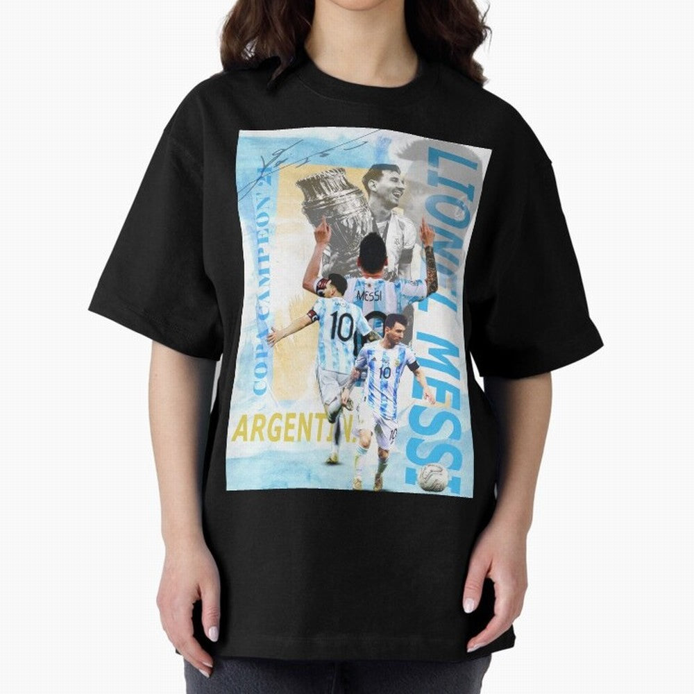 Lionel Messi Argentina Champion Poster Classic T-Shirt Fuel the Hype around Global Football Passion for FIFA World Cup 2026 USA Canada Mexico, Filled with Haaland and Mbappe, Brazil, Portugal and Argentina, Sports Nostalgia, International
