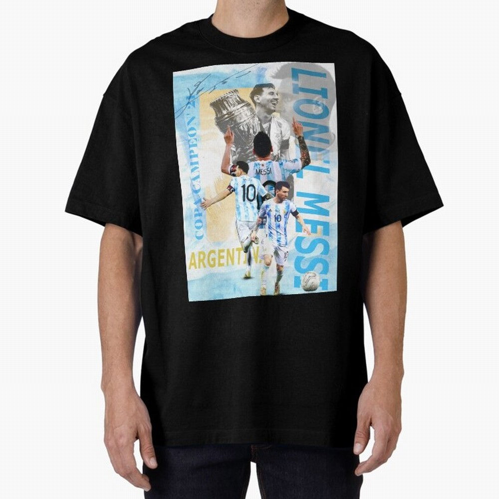 Lionel Messi Argentina Champion Poster Classic T-Shirt Fuel the Hype around Global Football Passion for FIFA World Cup 2026 USA Canada Mexico, Filled with Haaland and Mbappe, Brazil, Portugal and Argentina, Sports Nostalgia, International