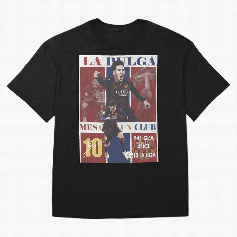Lionel Messi 2015 Barcelona Poster- Iconic La Liga Hero Art Print Classic T-Shirt Carry the Dream of FIFA World Cup 2026 USA Canada Mexico for Fans of Haaland and Germany, Bringing Vintage Soccer Flavor, Modern Football Stars, National Flags and