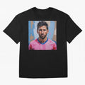 Vibrant Artistic Portrait of Lionel Messi (GOAT) - Digital painting (Version 2) Classic T-Shirt Share the Excitement of Global Football Passion for FIFA World Cup 2026, Filled with Messi, CR7 and Mbappe, Spain and Netherlands, Supporter Pride,