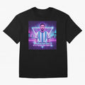 ?Argentina Football Legend Messi Cyberpunk Retro Futurist Design (Version 5) Classic T-Shirt Celebrate Every Goal in the FIFA World Cup 2026 Group Stage Journey through Cristiano Ronaldo Highlights, Argentina Pride, Championship Spirit, Famous