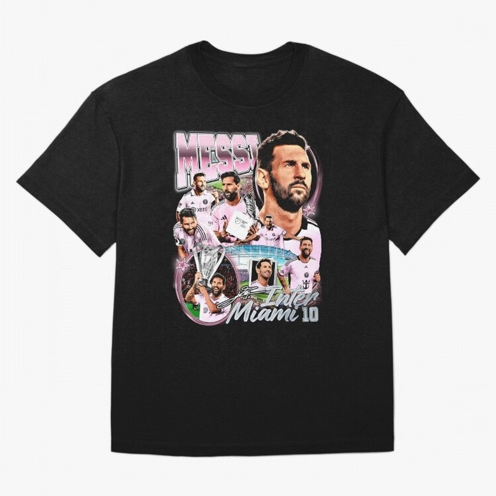 Lionel Messi Inter Miami Retro Vintage bootleg rap tee Classic T-Shirt Celebrate FIFA World Cup 2026 USA Canada Mexico Connected to Haaland and Mbappe, Brazil, Portugal and Argentina Energy, Fan Favorite Moments, National Team Passion, Big Match
