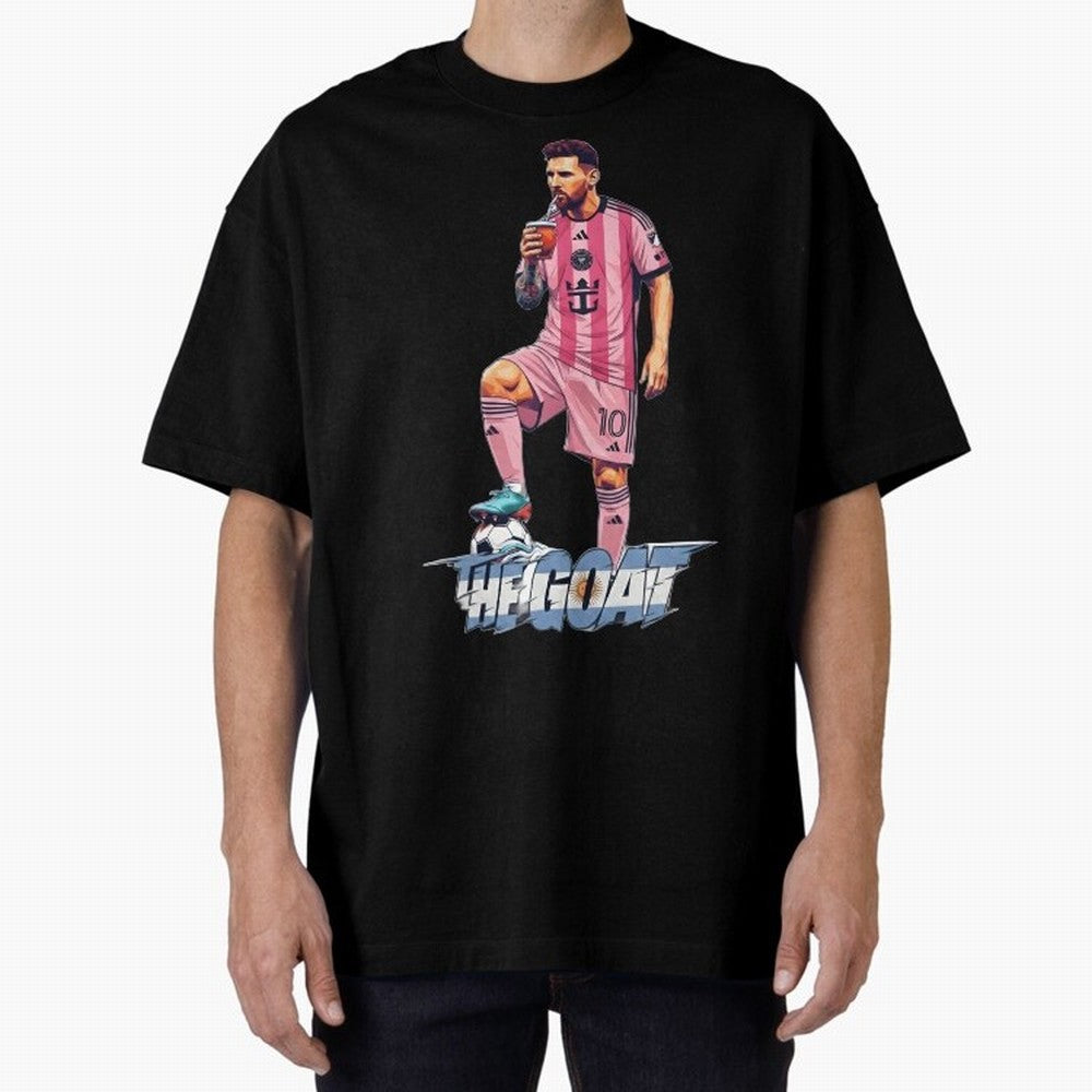 Messi Drawing Style Drinking Mate ¨C The Goat Design - Inter Miami Classic T-Shirt Make Every Match About FIFA World Cup 2026 USA Canada Mexico Highlighting Mbappe and Neymar, Spain and Netherlands Energy, Tournament Hype, Historic Matchups, Family