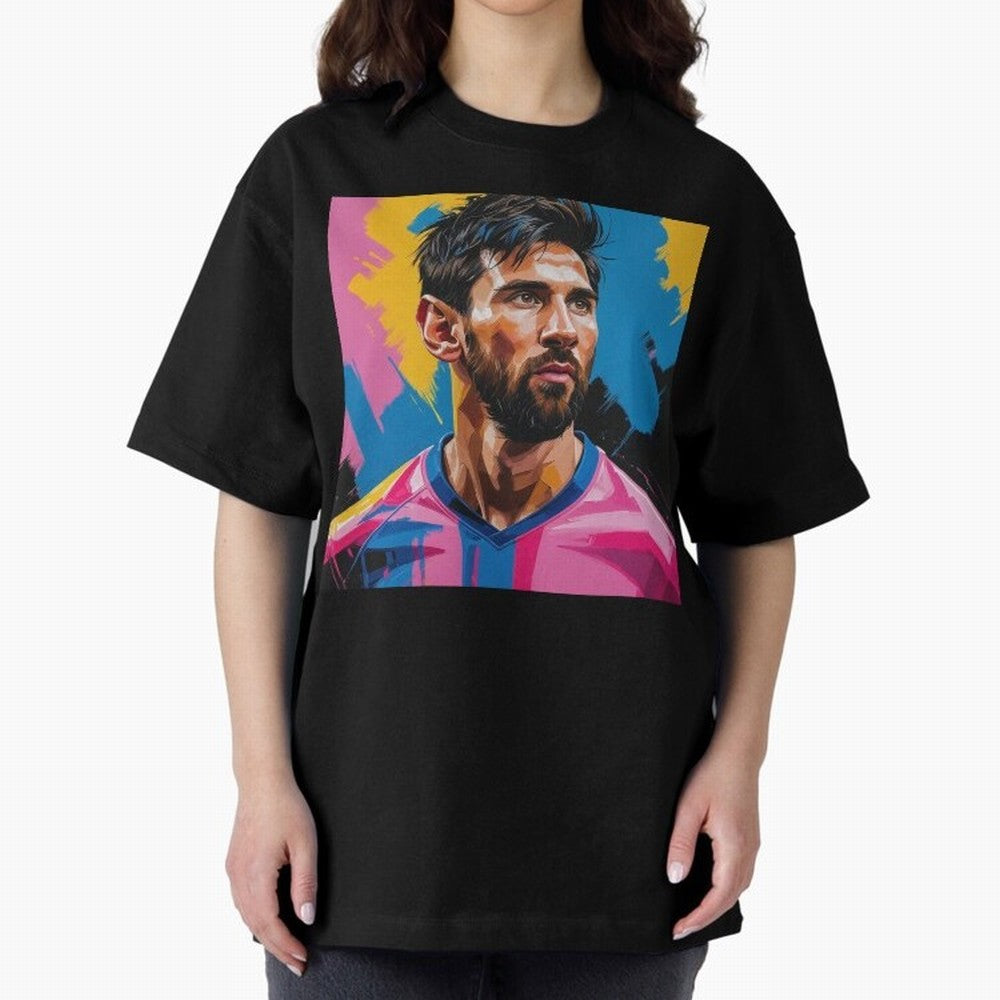 Vibrant Artistic Digital Painting Portrait of Lionel Messi (GOAT) Classic T-Shirt Experience FIFA World Cup 2026 Spirit, Celebrating Netherlands, Haaland, Football Passion, Legendary Performances, Festival Vibes and Supporter Community; Great for