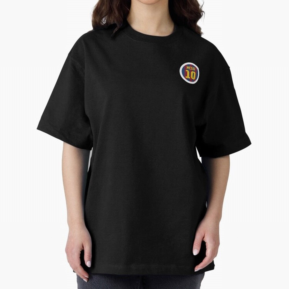 The goat, Lionel Messi Barcelona 10 Oversized T-Shirt Show Championship Spirit for the FIFA World Cup 2026 Group Stage Journey through Mbappe Highlights, Spain and Netherlands Pride, Global Supporter Spirit, Legendary Goals, National Colors and