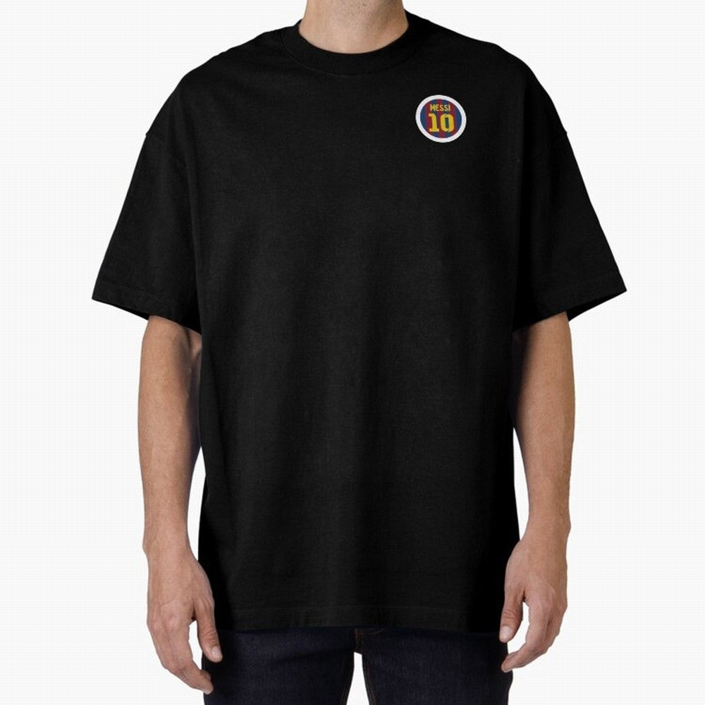The goat, Lionel Messi Barcelona 10 Oversized T-Shirt Show Championship Spirit for the FIFA World Cup 2026 Group Stage Journey through Mbappe Highlights, Spain and Netherlands Pride, Global Supporter Spirit, Legendary Goals, National Colors and