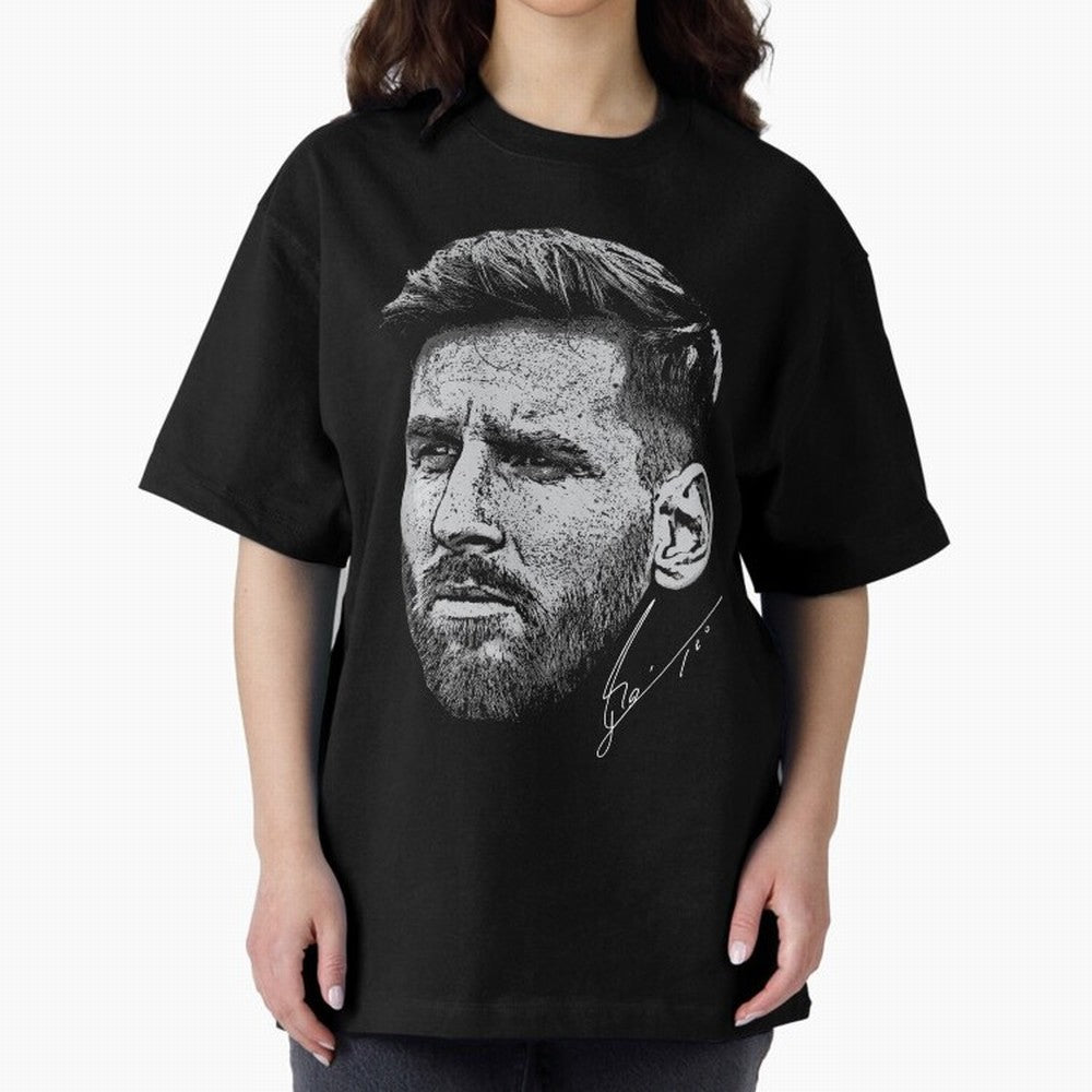 Lionel Messi Signed Boxy T-Shirt Capture FIFA World Cup 2026 for Fans of Messi, Neymar and Mbappe and Netherlands, Bringing Soccer Culture, Superstar Moments, National Team Dreams and Competitive Fire; Ideal for Fans Who Follow Messi, Cristiano