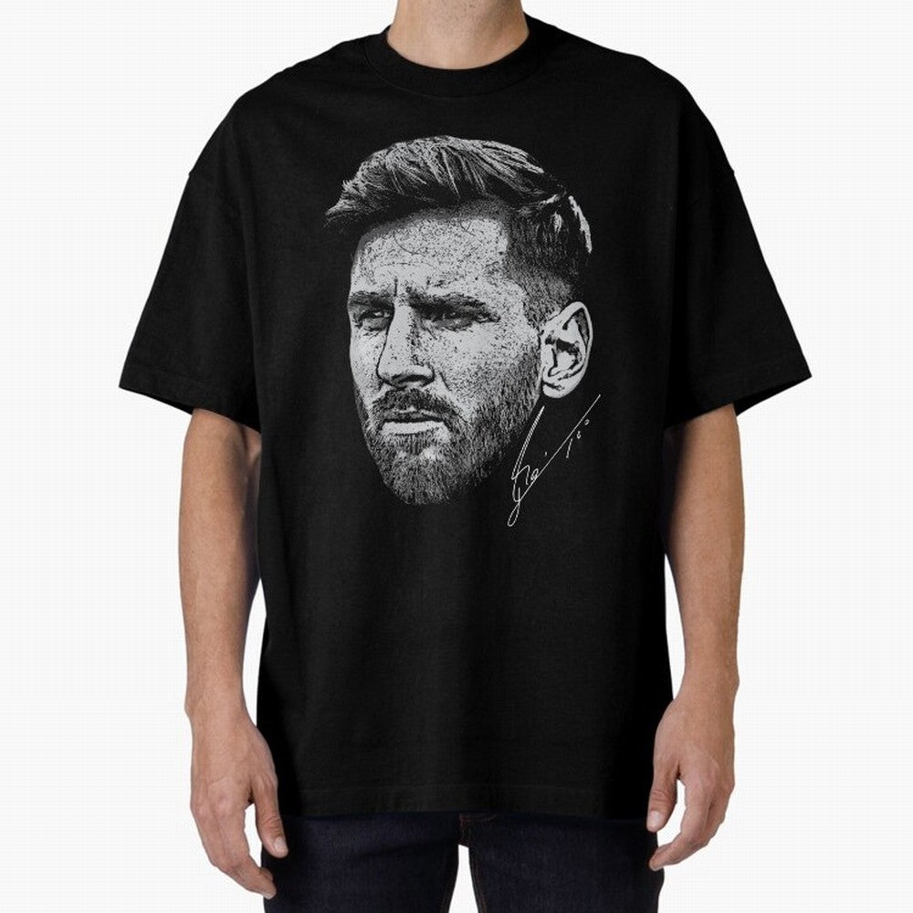 Lionel Messi Signed Boxy T-Shirt Capture FIFA World Cup 2026 for Fans of Messi, Neymar and Mbappe and Netherlands, Bringing Soccer Culture, Superstar Moments, National Team Dreams and Competitive Fire; Ideal for Fans Who Follow Messi, Cristiano