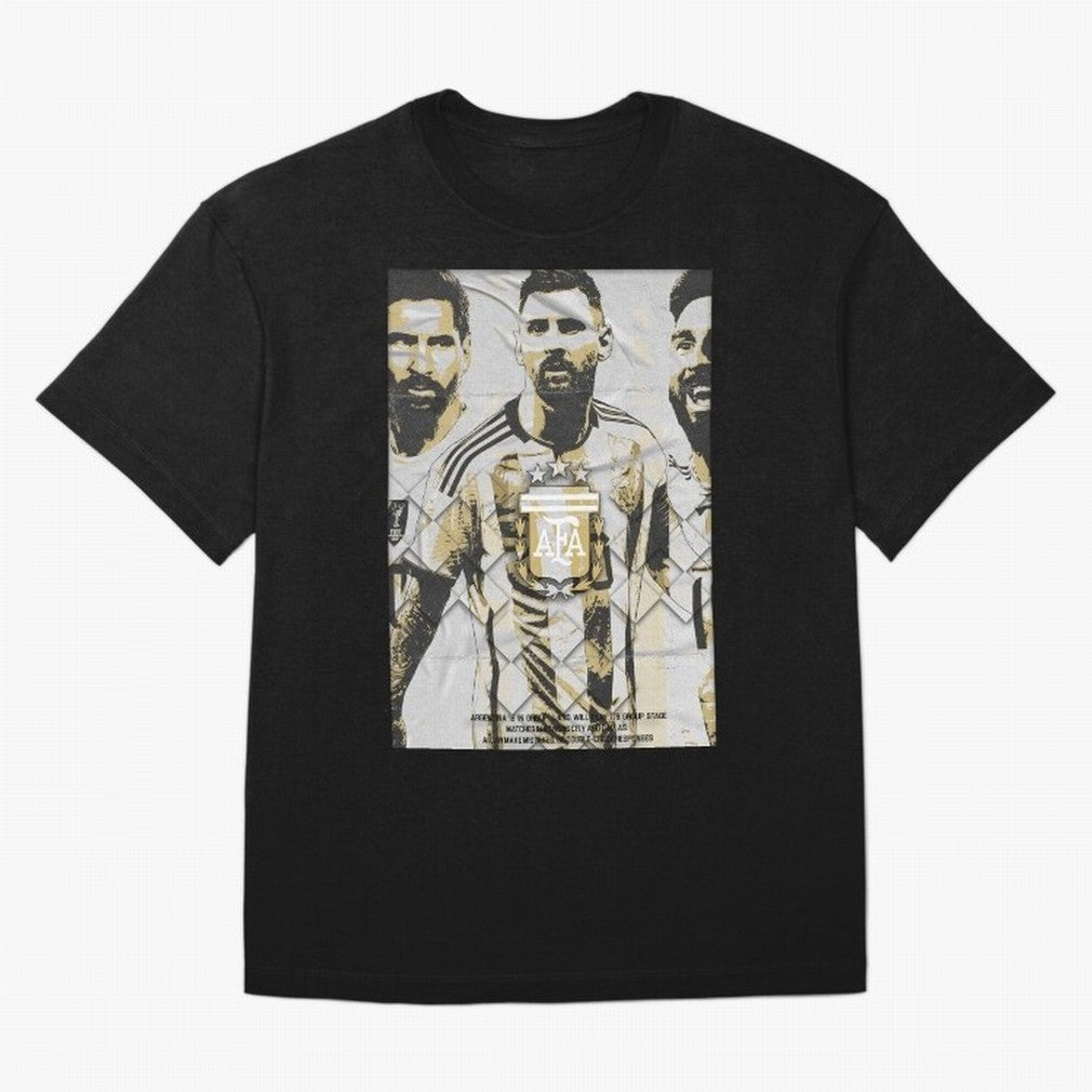 Messi AFA World Cup Champion Art Classic T-Shirt Stand with FIFA World Cup 2026 Group Stage Spirit, Celebrating Netherlands, Messi, CR7 and Mbappe, Classic Soccer Heritage, Championship Pressure, Fan Loyalty and International Pride; Ideal for Fans
