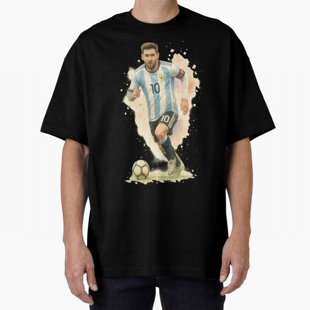 skills Lionel Messi watercolor illustration Classic T-Shirt Upgrade FIFA World Cup 2026 for Fans of CR7 and England, Bringing Sports Nostalgia, International Competition, Famous Players and Unforgettable Victories; Great for Watch Parties, Sports