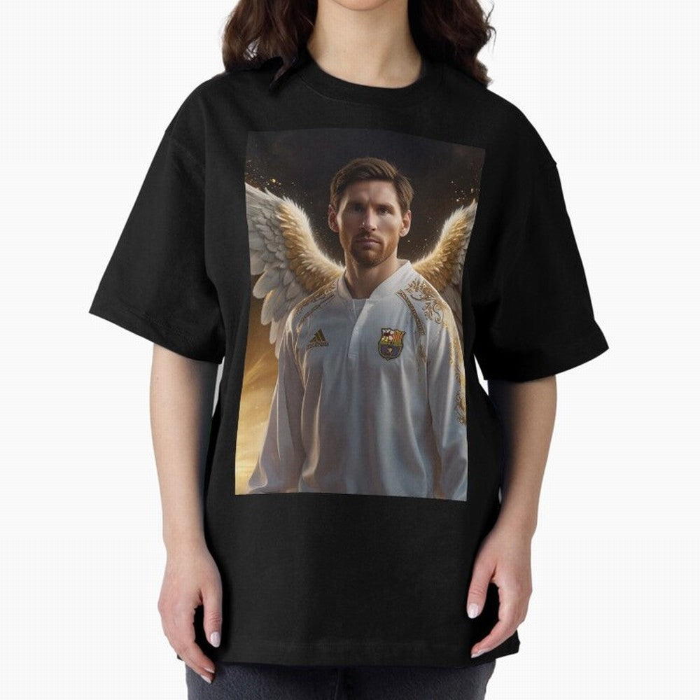 Lionel Messi An Ange Oversized T-Shirt Make the Season About FIFA World Cup 2026 USA Canada Mexico Spirit, Connected to Brazil, CR7 and Messi, Worldwide Fan Energy, Dramatic Goals, Stadium Lights and Championship Celebrations; Great for Watch