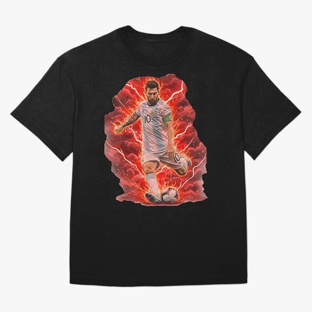 Messi Illustrated Style (HD) ¨C High Definition Design The Goat Unique Classic T-Shirt Live for the Drama of Match Day Hype around FIFA World Cup 2026 Group Stage, Mbappe, Brazil, Champion Mindset, Group Stage Buzz, Knockout Tension and Passionate