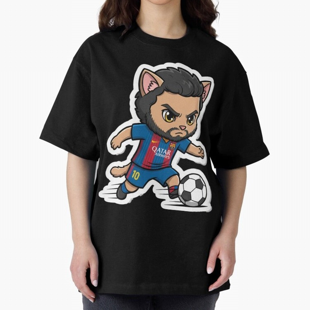 Fcb - Fc Barcelona | Cute Cat Messi with Jersey Barcelona Classic T-Shirt Build FIFA World Cup 2026 USA Canada Mexico Spirit, Connected to Spain, Messi and Cristiano Ronaldo, Football Passion, Legendary Performances, Festival Vibes and Supporter