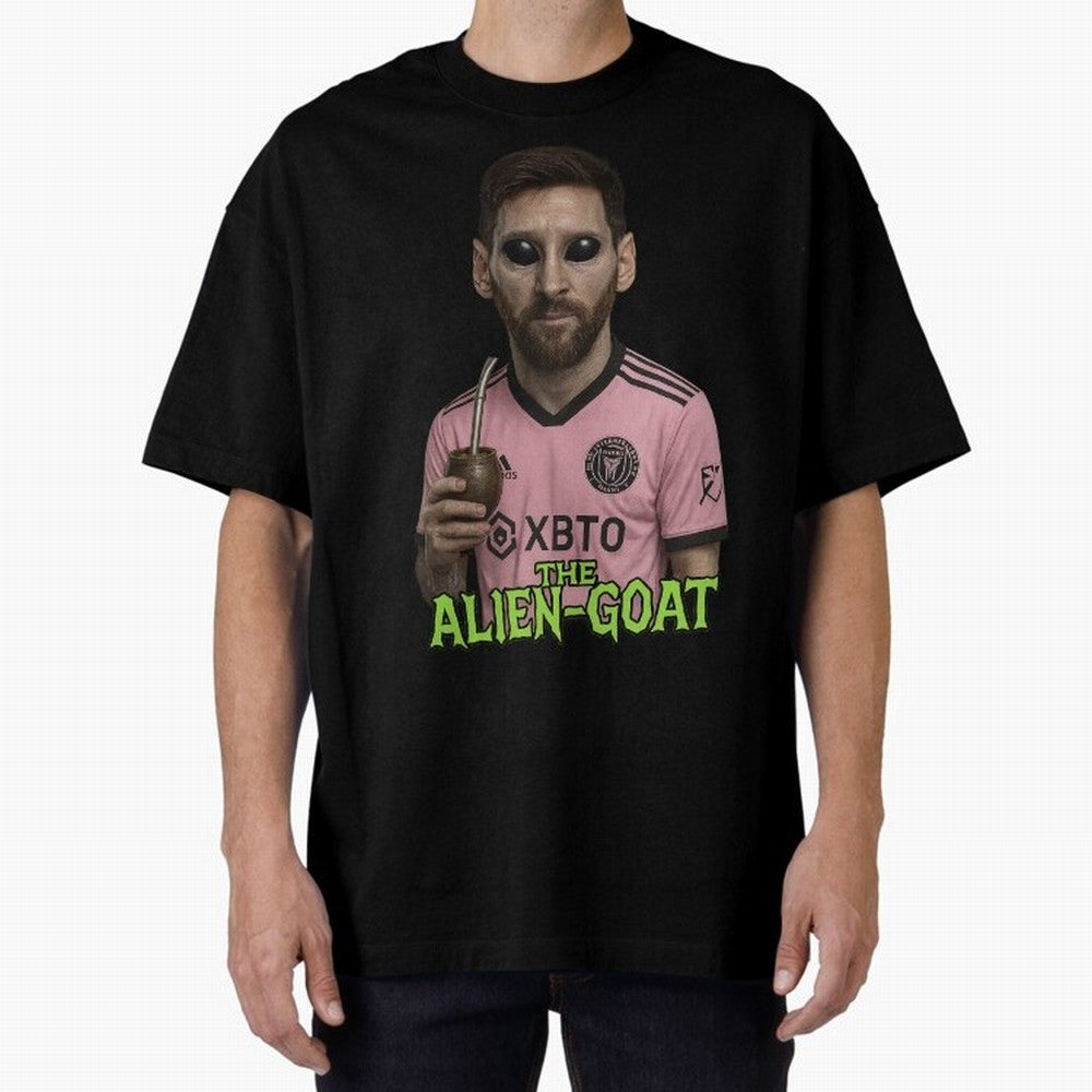 Messi Alien-GOAT: Extraterrestrial Fusion and Messi The Goat Inter Miami Jersey Classic T-Shirt Celebrate the Road through Match Day Hype around FIFA World Cup 2026 USA Canada Mexico, Cristiano Ronaldo, Germany, Tournament Hype, Historic Matchups,