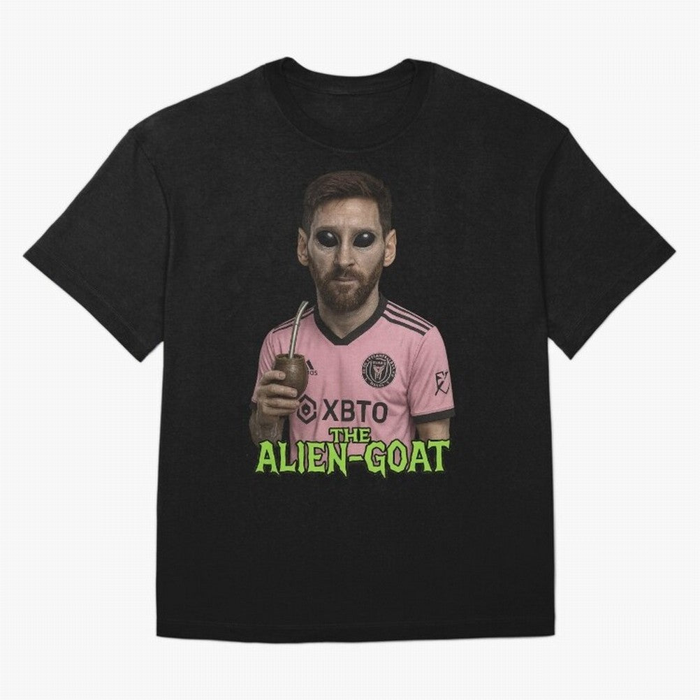 Messi Alien-GOAT: Extraterrestrial Fusion and Messi The Goat Inter Miami Jersey Classic T-Shirt Celebrate the Road through Match Day Hype around FIFA World Cup 2026 USA Canada Mexico, Cristiano Ronaldo, Germany, Tournament Hype, Historic Matchups,