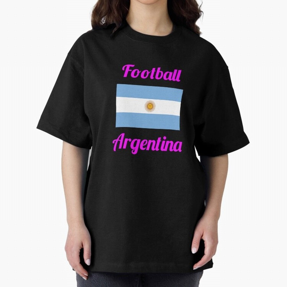 Argentina Football Flag ¨C Albiceleste Soccer Supporter Classic T-Shirt Support Your Favorite Stars during Global Football Passion for FIFA World Cup 2026, Centered on Messi, CR7 and Mbappe, France and Portugal, Championship Spirit, Famous Goals,
