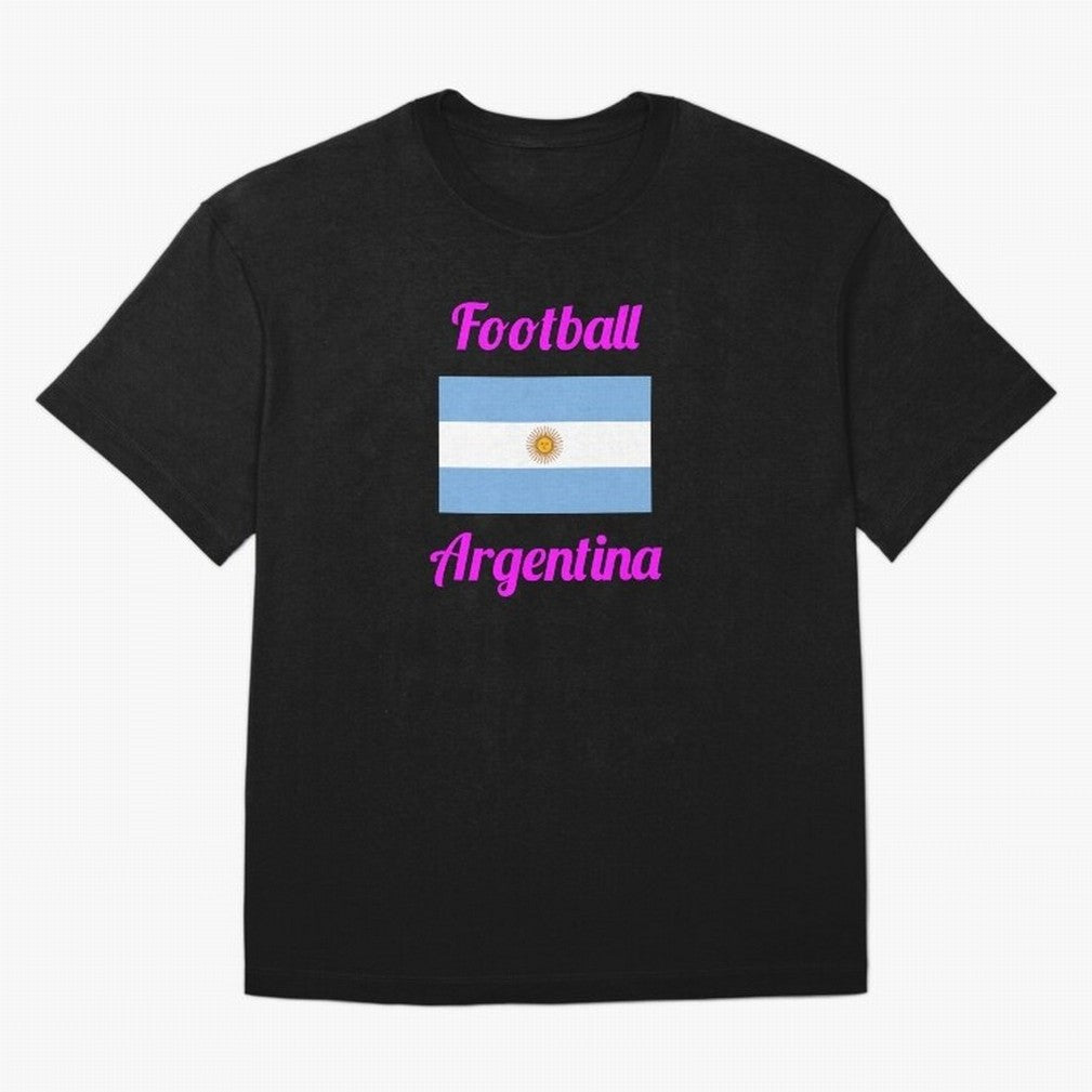 Argentina Football Flag ¨C Albiceleste Soccer Supporter Classic T-Shirt Support Your Favorite Stars during Global Football Passion for FIFA World Cup 2026, Centered on Messi, CR7 and Mbappe, France and Portugal, Championship Spirit, Famous Goals,