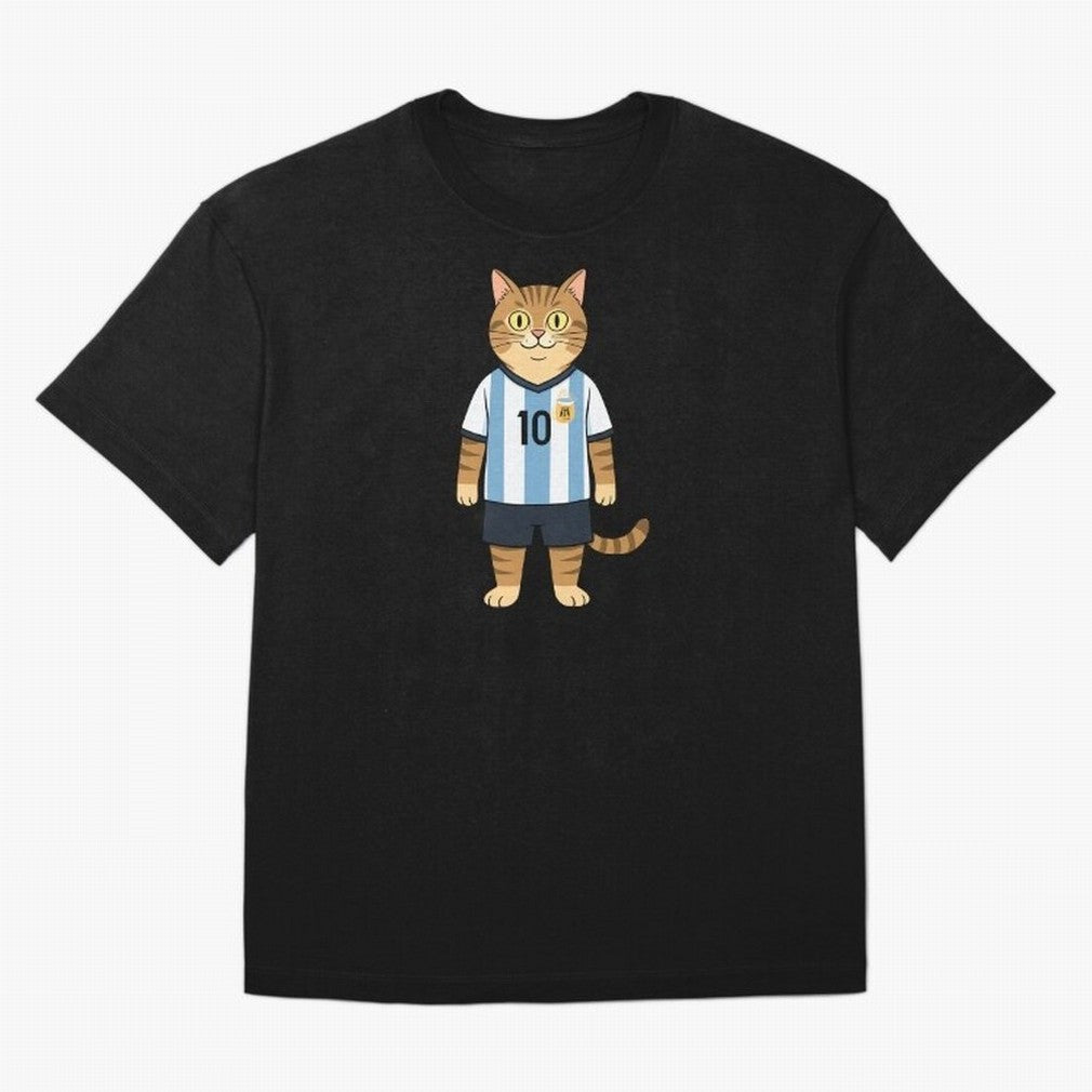 Lionel the Soccer Cat Oversized T-Shirt Fuel Your Fan Pride for the FIFA World Cup 2026 Journey through Neymar Highlights, Brazil Pride, Global Supporter Spirit, Legendary Goals, National Colors and Tournament Celebration; Perfect for Fans,