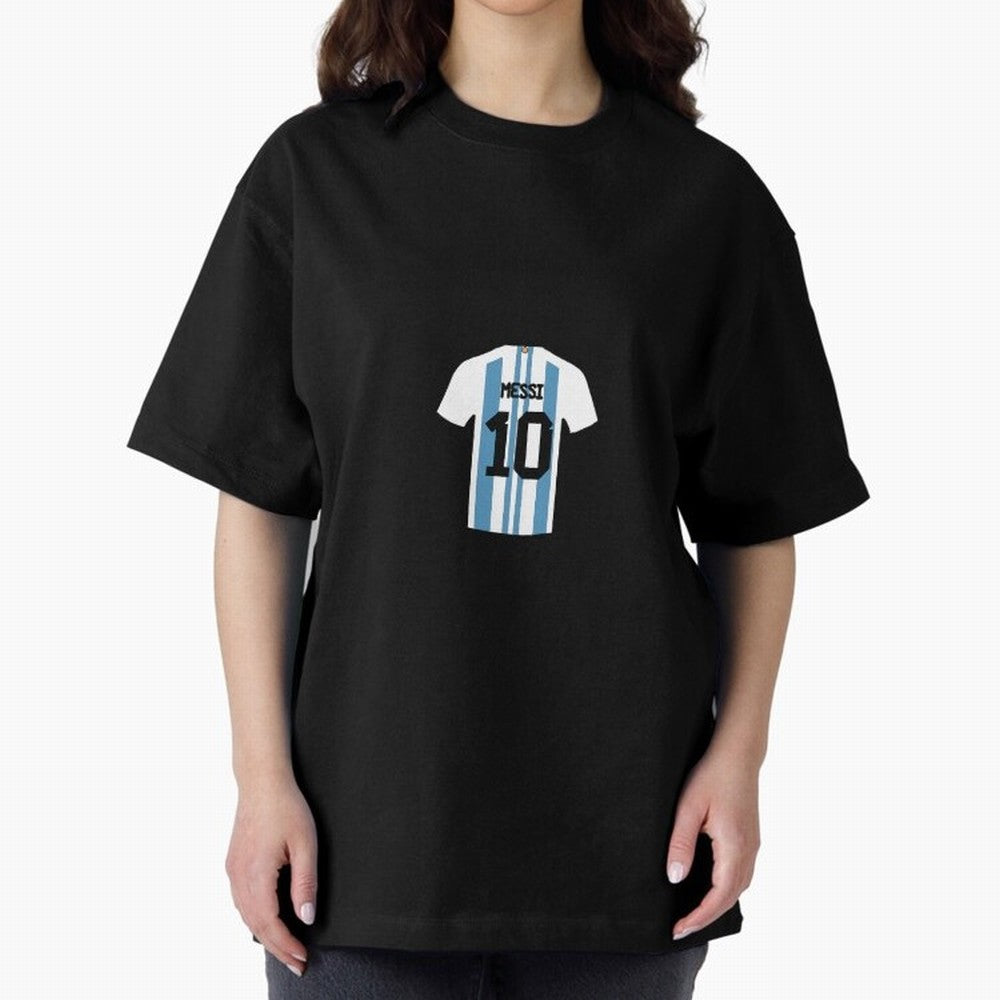 Lionel Messi Number 10 Jersey Illustration Classic T-Shirt Honor the Beautiful Game during the FIFA World Cup 2026 USA Canada Mexico Journey through Messi, Neymar and Mbappe Highlights, Argentina Pride, Classic Soccer Heritage, Championship